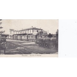 MACOMER - Stazione ed Albergo - viaggiata 1911